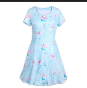Disney Blue and Pink Midi Dress